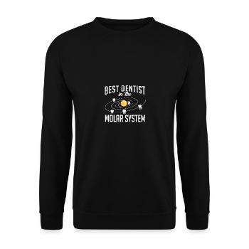 Best Dentist In The Molar System Zahnarzt - Unisex Sweatshirt - black - Front - Alina (178cm) & Michal (187cm)