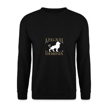 Legio Tertia Decima Geminia Ancient Ancient Rome - Unisex Sweatshirt - black - Front - Alina (178cm) & Michal (187cm)