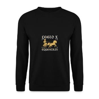 Legio X Equestris Rome antique - Sweat-shirt Unisexe - noir - Devant - Alina (178cm) & Michal (187cm)