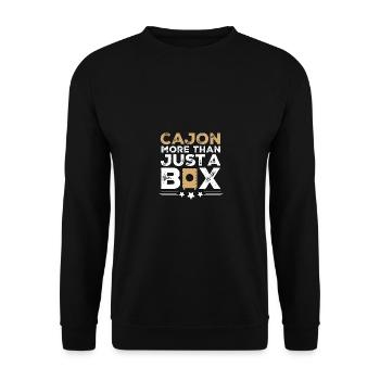 Cajon More Than Just A Box Kachon - Unisex Pullover - Schwarz - Vorne - Alina (178cm) & Michal (187cm)