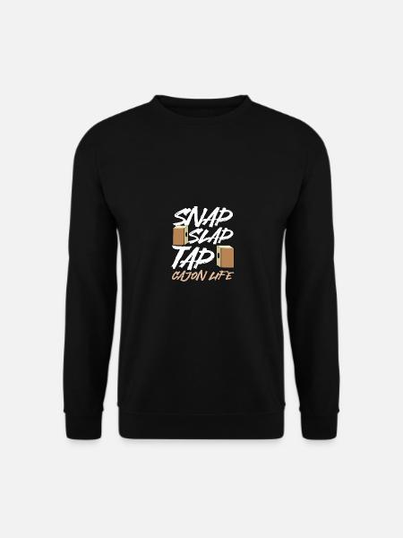 Snap Slap Tap Cajon Life Kachon - Unisex Pullover - Schwarz