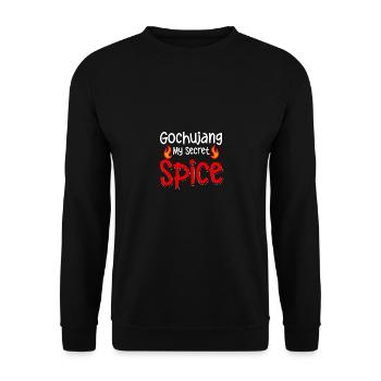 Gochujang My Secret Spice Épices coréennes - Sweat-shirt Unisexe - noir - Devant - Alina (178cm) & Michal (187cm)