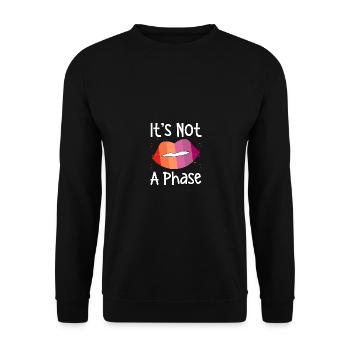 Ce n’est pas une phase de la fierté lesbienne LGBT - Sweat-shirt Unisexe - noir - Devant - Alina (178cm) & Michal (187cm)