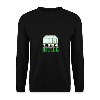 Greenhouse, Garden, Plants, Lover, Gardening - Unisex Sweatshirt - black - Front - Alina (178cm) & Michal (187cm)