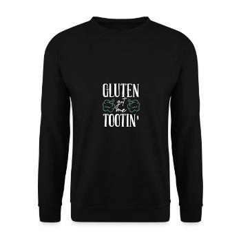 Le gluten m’a fait souffrir d’intolérance au gluten - Sweat-shirt Unisexe - noir - Devant - Alina (178cm) & Michal (187cm)