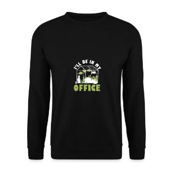 Greenhouse, Garden, Plants, Lover, Gardening - Unisex Sweatshirt - black - Front - Alina (178cm) & Michal (187cm)