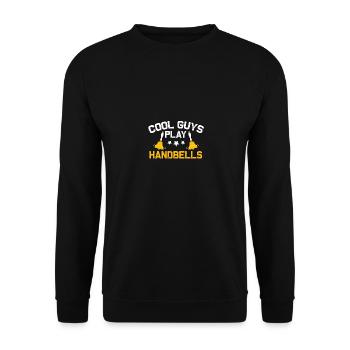 Cool Guys Play Handbells Handbell Instrument - Unisex Sweatshirt - black - Front - Alina (178cm) & Michal (187cm)