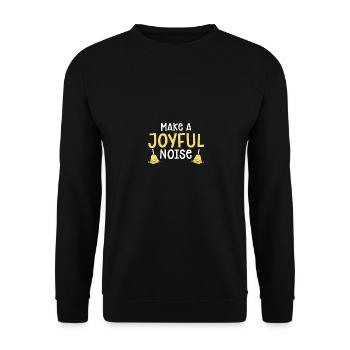 Make A Joyful Noise Handglocke Instrument Handbell - Unisex Sweatshirt - black - Front - Alina (178cm) & Michal (187cm)