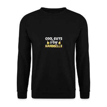 Cool Guys Play Handbells Handbell Instrument - Unisex Sweatshirt - black - Front - Alina (178cm) & Michal (187cm)