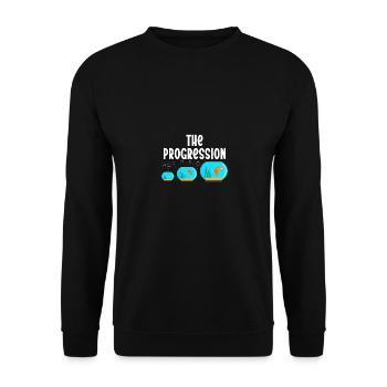 Aquarium The Progression Aquarist Fish Tank - Unisex Sweatshirt - black - Front - Alina (178cm) & Michal (187cm)