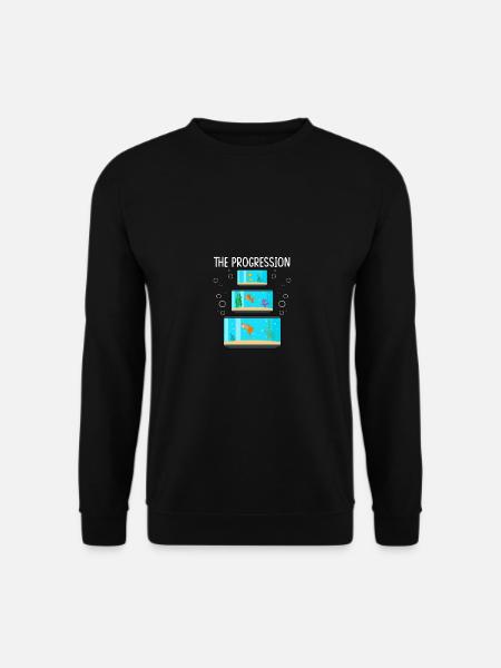 Aquarium The Progression Aquarist Fischtank - Unisex Pullover - Schwarz