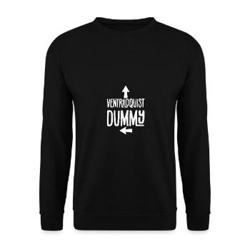 Ventriloquist Dummy for Puppeteer Ventriloquist - Unisex Sweatshirt - black - Front - Alina (178cm) & Michal (187cm)