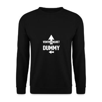 Ventriloquist Dummy for Puppeteer Ventriloquist - Unisex Sweatshirt - black - Front - Alina (178cm) & Michal (187cm)