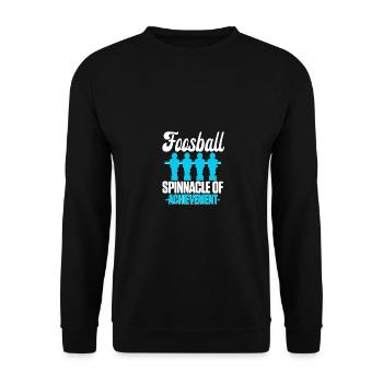 Foosball Spinnacle Of Achievement Tischfußball - Unisex Pullover - Schwarz - Vorne - Alina (178cm) & Michal (187cm)
