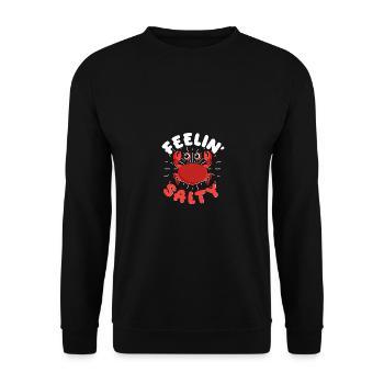 Feelin' Salty for Maryland Cancer Seafood - Unisex Sweatshirt - black - Front - Alina (178cm) & Michal (187cm)