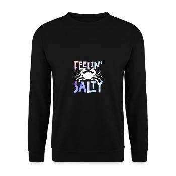 Feelin' Salty for Maryland Cancer Seafood - Unisex Sweatshirt - black - Front - Alina (178cm) & Michal (187cm)