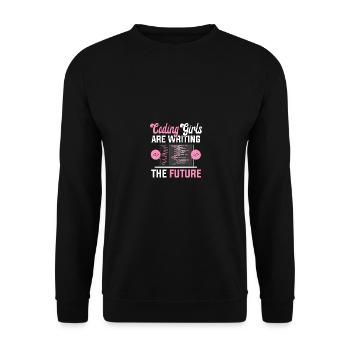 Les filles de codage écrivent l’avenir pour - Sweat-shirt Unisexe - noir - Devant - Alina (178cm) & Michal (187cm)