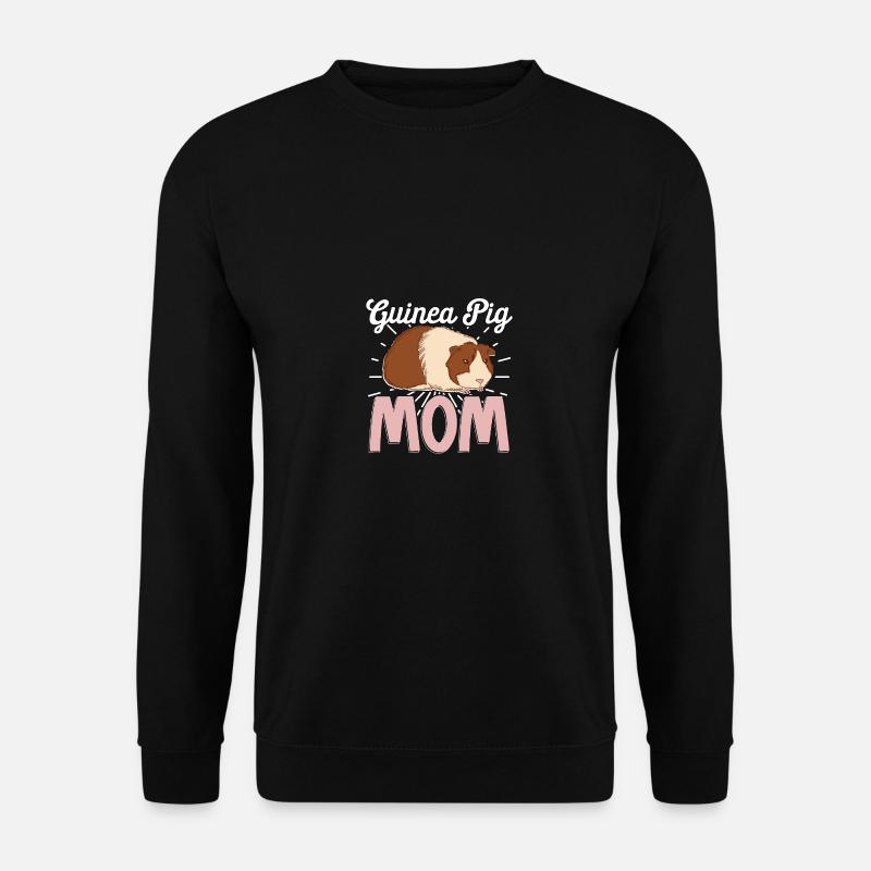 Maman cochon d’Inde pour les propriétaires de cochons d’Inde - Sweat-shirt Unisexe - noir