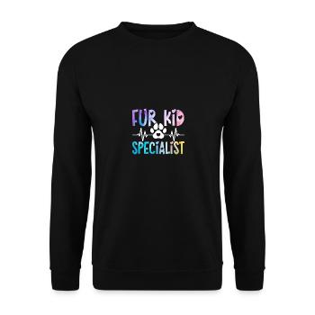 Pour Kid Specialist Pour Pet Sitter Vétérinaire Assistant - Sweat-shirt Unisexe - noir - Devant - Alina (178cm) & Michal (187cm)
