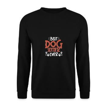 Meilleur dog sitter de tous les temps pour les pet sitters - Sweat-shirt Unisexe - noir - Devant - Alina (178cm) & Michal (187cm)