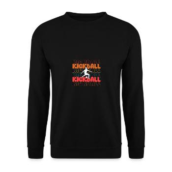 Kickball pour les joueurs de kickball - Sweat-shirt Unisexe - noir - Devant - Alina (178cm) & Michal (187cm)