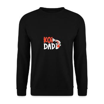 Koi Dad Carpe Koï Japonaise Pour L’étang Koi - Sweat-shirt Unisexe - noir - Devant - Alina (178cm) & Michal (187cm)