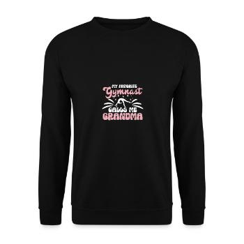 Ma gymnaste préférée m’appelle grand-mère pour les gymnastes - Sweat-shirt Unisexe - noir - Devant - Alina (178cm) & Michal (187cm)
