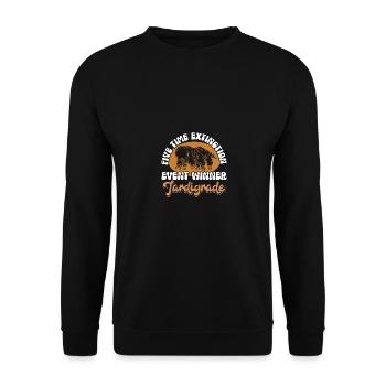 Five Time Extinction Event Winner Microbiology - Unisex Sweatshirt - black - Front - Alina (178cm) & Michal (187cm)