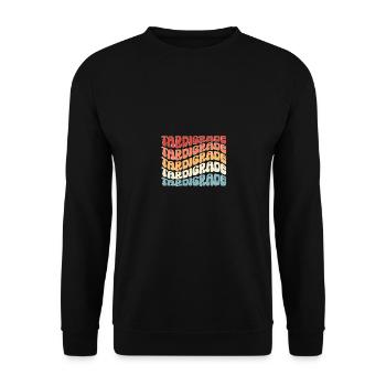 Tardigrade Microbiology Biology Water Bear - Unisex Sweatshirt - black - Front - Alina (178cm) & Michal (187cm)
