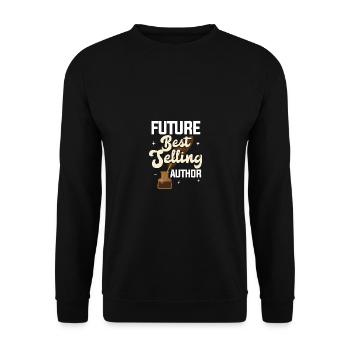 Future Best Selling Author Schriftsteller - Unisex Pullover - Schwarz - Vorne - Alina (178cm) & Michal (187cm)