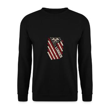 Bûcheron bûcheron USA Menuisier américain - Sweat-shirt Unisexe - noir - Devant - Alina (178cm) & Michal (187cm)