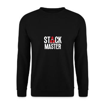 Empilage de gobelets Stack Master Sport Speed - Sweat-shirt Unisexe - noir - Devant - Alina (178cm) & Michal (187cm)