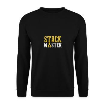 Stack Master Sport Speed Cup Stacker Stacking - Unisex Pullover - Schwarz - Vorne - Alina (178cm) & Michal (187cm)