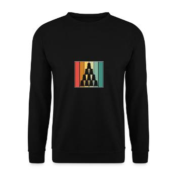 Stack Pyramide Sport Speed Cup Stacker Stacking - Unisex Pullover - Schwarz - Vorne - Alina (178cm) & Michal (187cm)