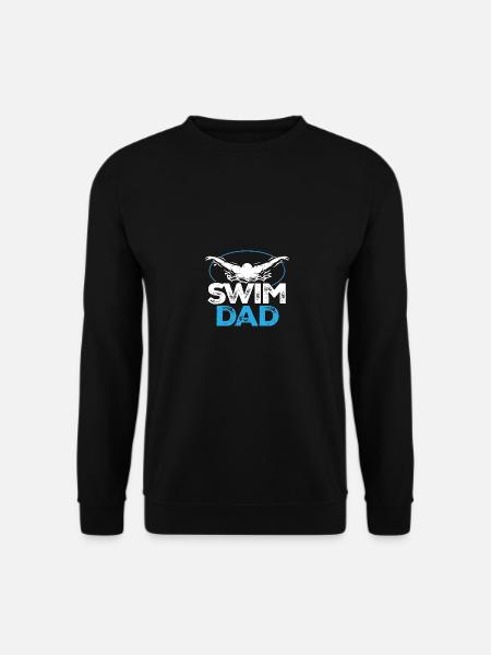 Swim Dad Butterfly Schwimmen - Unisex Pullover - Schwarz