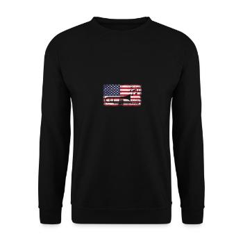 Posaune USA Für Posaunisten - Unisex Pullover - Schwarz - Vorne - Alina (178cm) & Michal (187cm)