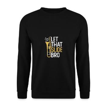 Que le trombone Slide Bro pour trombonistes - Sweat-shirt Unisexe - noir - Devant - Alina (178cm) & Michal (187cm)