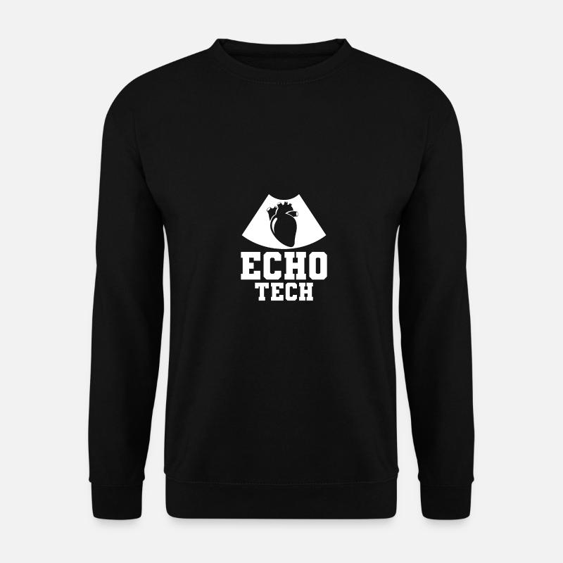 Echo Tech Kardio-Sonograph Echokardiograph - Unisex Pullover - Schwarz