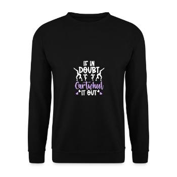 En cas de doute, faites la roue Gymnastique Gymnastique - Sweat-shirt Unisexe - noir - Devant - Alina (178cm) & Michal (187cm)
