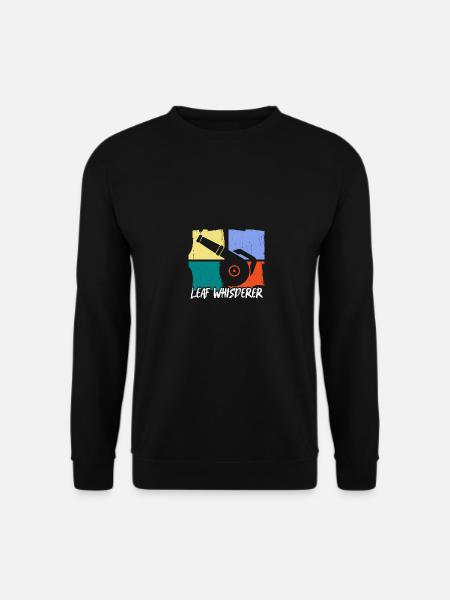 Leaf Whisperer Gardening Garden Leaf Blower - Unisex Sweatshirt - black