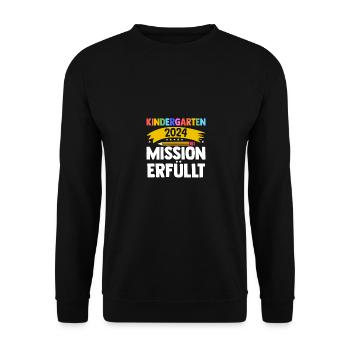 1 Grade School Child Back to School Kindergarten Kita E - Unisex Sweatshirt - black - Front - Alina (178cm) & Michal (187cm)