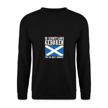 Ecossais Ecosse Ecosse Ecosse - Sweat-shirt Unisexe - noir - Devant - Alina (178cm) & Michal (187cm)
