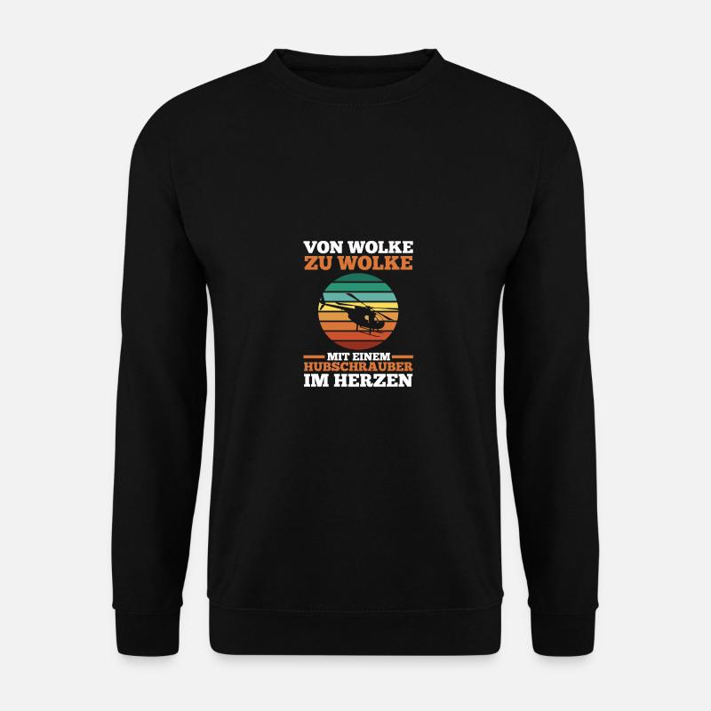 Pilot Helicopter Helicopter - Unisex Sweatshirt - black