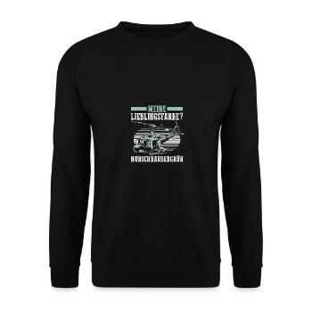 Pilot Helikopter Hubschrauber - Unisex Pullover - Schwarz - Vorne - Alina (178cm) & Michal (187cm)