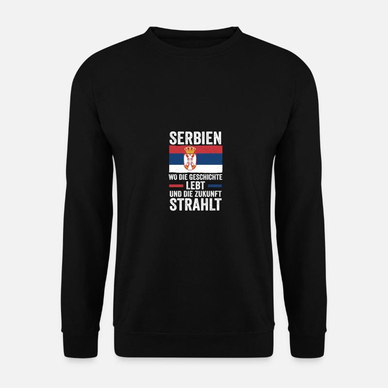 Serben Serbisch Serbien - Unisex Pullover - Schwarz