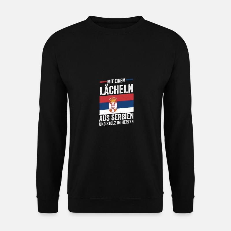 Serbe Serbe Serbie - Sweat-shirt Unisexe - noir
