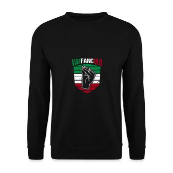 Italie Italien Vaffanculo - Sweat-shirt Unisexe - noir - Devant - Alina (178cm) & Michal (187cm)