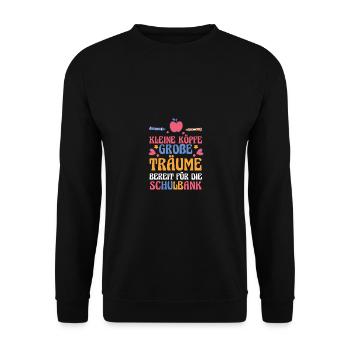 Kindergarten graduates school start school child enrollment - Unisex Sweatshirt - black - Front - Alina (178cm) & Michal (187cm)