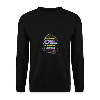 Jeunes quittant les garderies pour la rentrée scolaire Inscription des enfants à l’école - Sweat-shirt Unisexe - noir - Devant - Alina (178cm) & Michal (187cm)