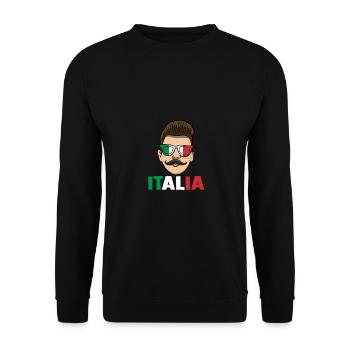 Italie Italien Italien Italie - Sweat-shirt Unisexe - noir - Devant - Alina (178cm) & Michal (187cm)
